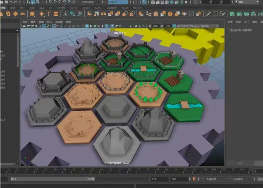 Terrain-component modeling view from portfolio page 17.